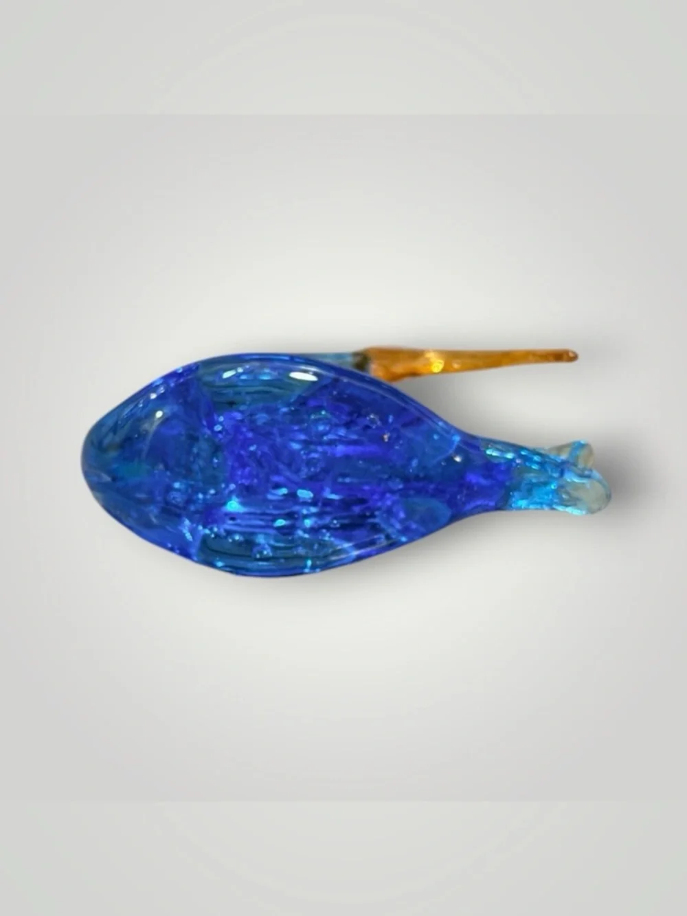 Vintage Fish Glass Art Style Sculpture